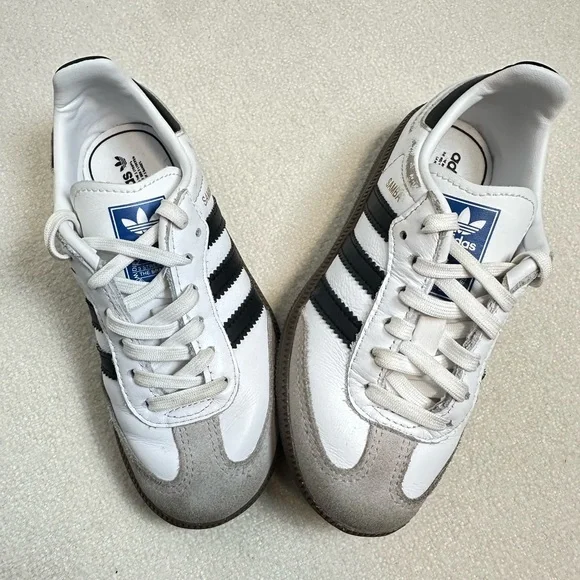 Adidas | Samba | Toddler Kids OG White, Black Gum Sneakers Size 11K - Picture 3 of 7